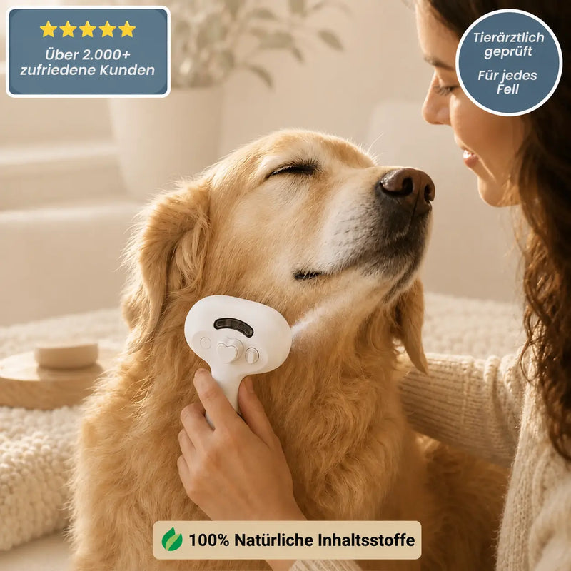 PeluSpa Smarte Dampfbürste für Hunde & Katzen
